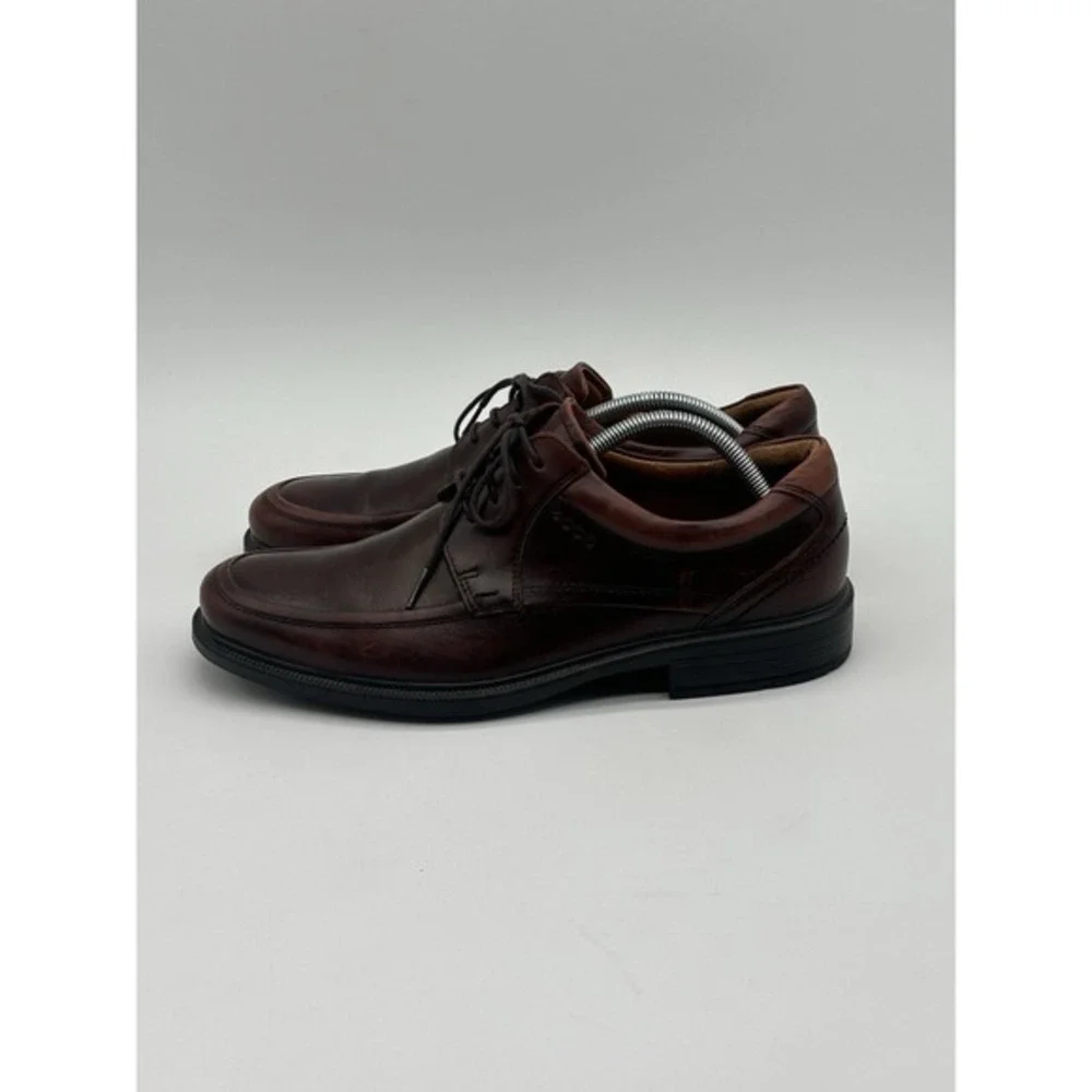 ECCO Oxfords Mens 43 Burgundy Dress Shoes Leather‎ Casual Lace Up Work